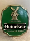 Vintage  Heineken  Imported  Holland  Premium  Beer  Wall Mounting / Table Sign