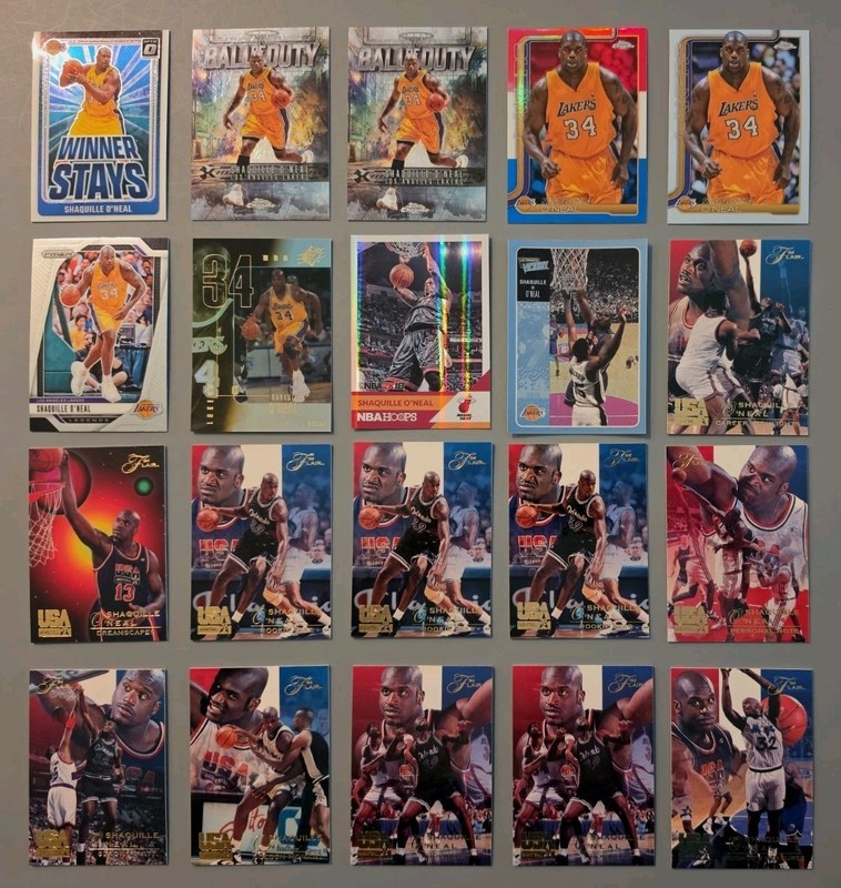 Shaquille O'Neal - Lot of 50+ - Incl Base, Inserts, & RC (A)