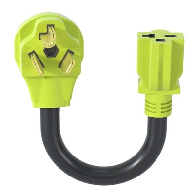 30 Amp NEMA 10-30P to 20 Amp NEMA 6-20R EV Power Adapter - 10-AWG STW EV Char...