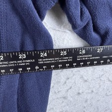 Eddie Bauer Microfleece Jacket Mens 2XL Blue Half Zip Labatt Blue Beer Logo