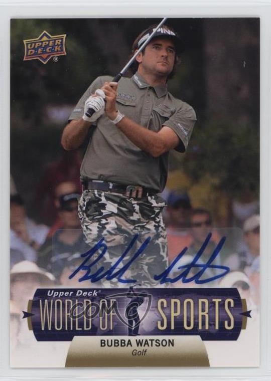 2011 Upper Deck World of Sports Auto Bubba Watson #287 Auto i4v