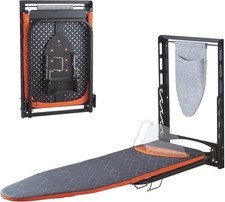 Wall Mounted Ironing Board with Iron Holder, 42x14 Compact Mount Foldable Ironin