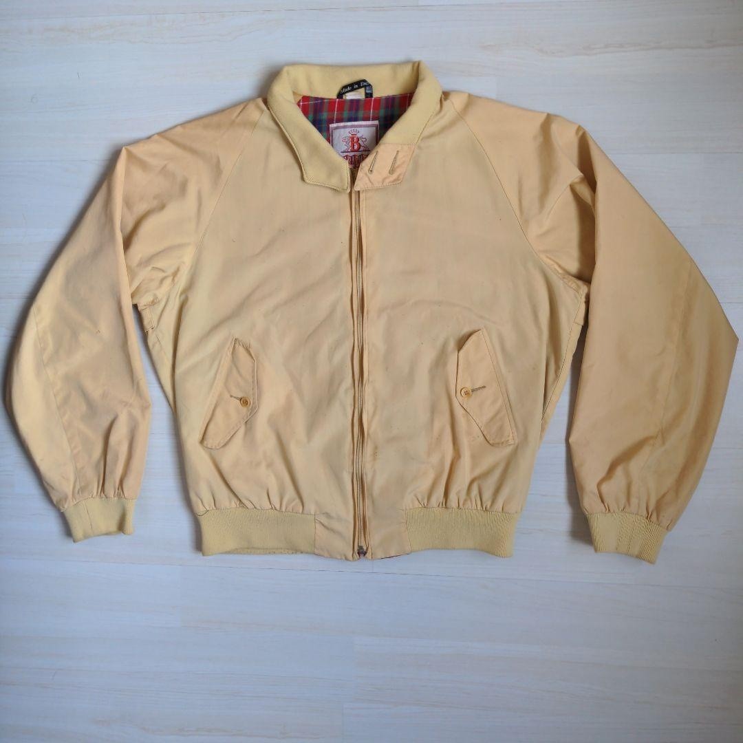 80s BARACUTA G9 Harrington Jacket Made in England Size 44 Beige
