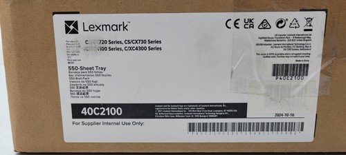 Lexmark 550 Sheet Tray - Plain Paper - A4 8.30 x 11.70 Inches , A5 5.80 40C2100 - 第 7/7 張圖片