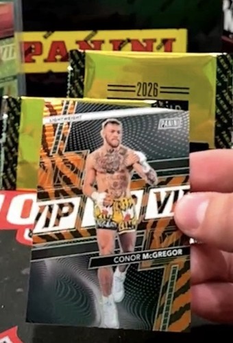 2026 Panini VIP Gold National Convention Connor McGregor Tiger Print SSP Rare