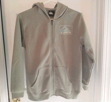 NWT Quiksilver Full Zip Hoodie Juniors Size L Green Hooded