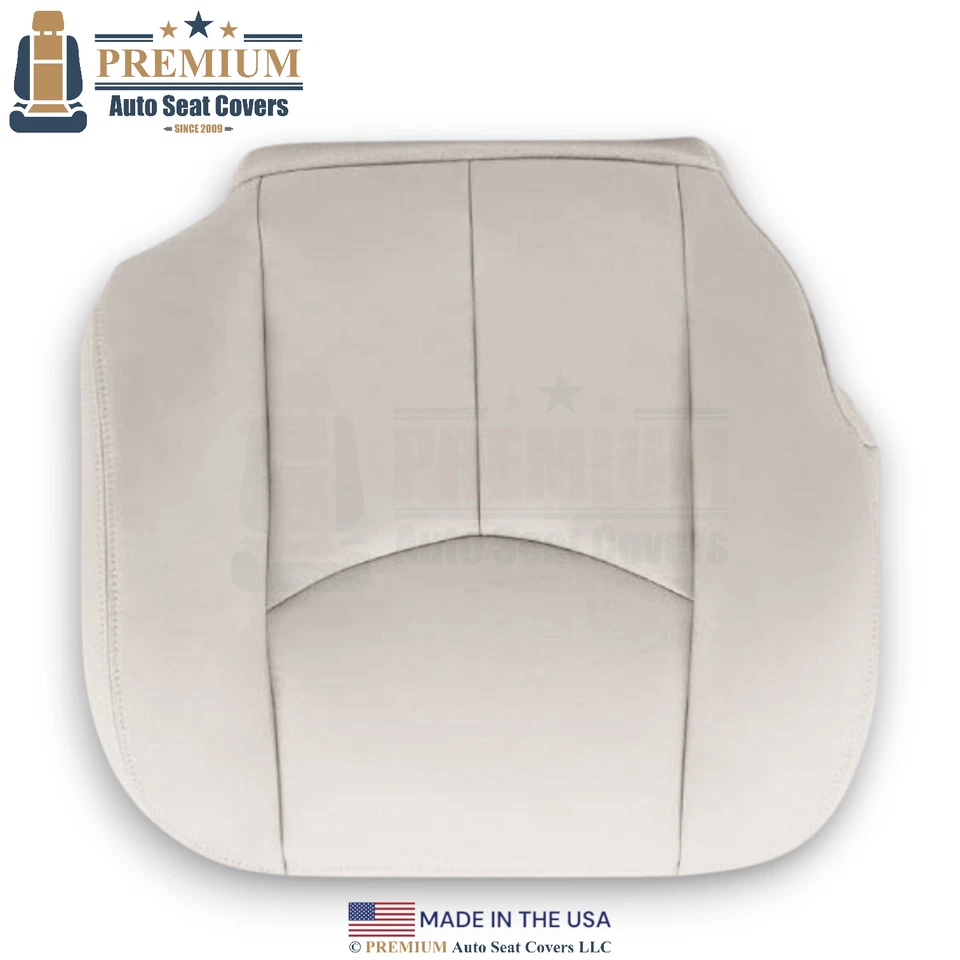 Cubierta de asiento lateral del pasajero neutra de cuero genuino para Chevrolet Tahoe 2003-2006 Foto 2 de 4