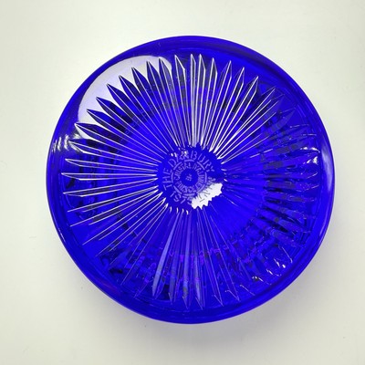 1976 DANBURY MINT France George Washington Baccarat Cobalt Blue