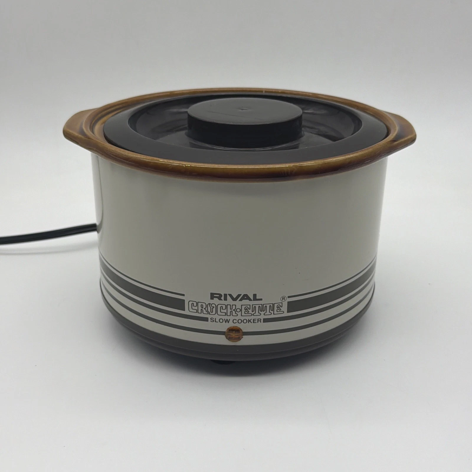 Rival Crock-Ette 1 Quart Slow Cooker Stoneware Crock Pot #3205 VINTAGE EUC