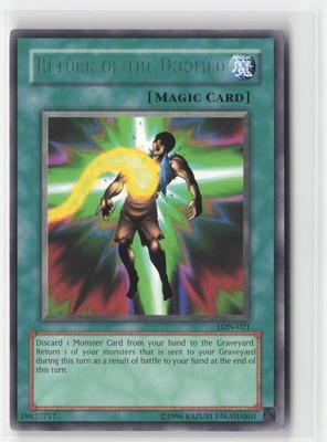 Return of the Doomed LON-021 Rare Labyrinth of Nightmare Yu-Gi-Oh Unlimited NM