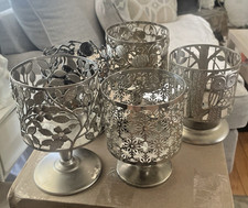 Lot of 5-Bath Body Works Holiday Decorative Candle Holders