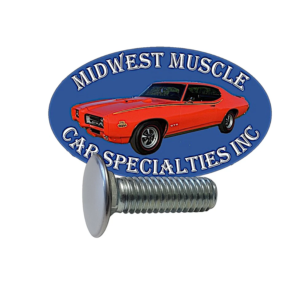 Pernos de parachoques delanteros traseros con tapa de acero inoxidable para Ford 7/16-14x1-3/8" 4 piezas F Foto 3 de 4