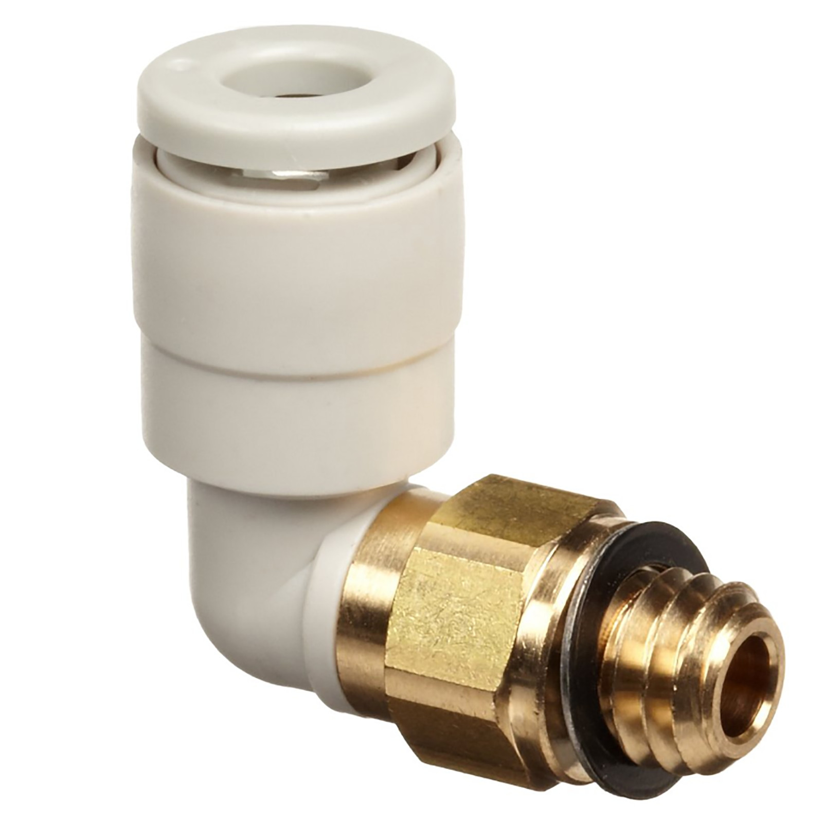 1pc SMC KQ2L08-03AS PBT and Brass Push to Connect Pipe Fitting with