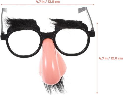 Disguise Glasses with Funny Nose Halloween Costume Party Eye Glasses Eyeglasses - Picture 2 of 12