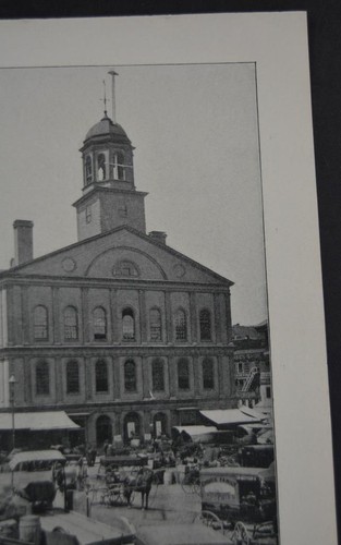 Antique Boston Massachusetts Faneuil Hall Art Print American History1904 - 第 6/12 張圖片