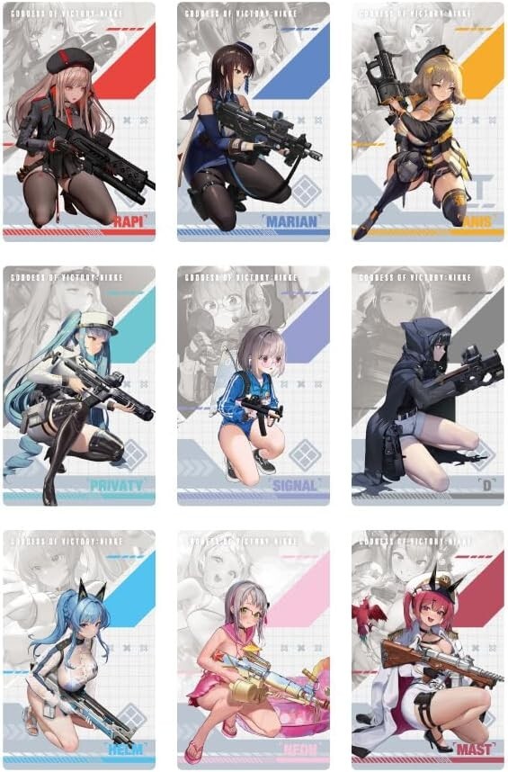 Goddess of Victory Nikke Gun Girl Metal Card Collection