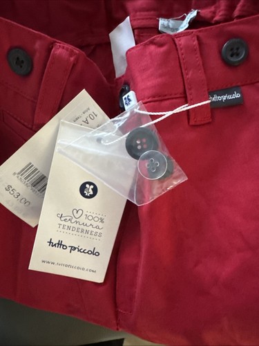 New TUTTO PICCOLO Red Holiday TROUSERS - AGE 10 - Picture 6 of 6