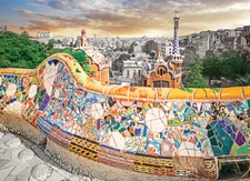 Eurographics Barcelona Park Guell 1000 Piece Jigsaw Puzzle
