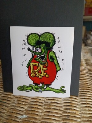 Ratfink Ed Roth (Rare) Sticker Large Size🔫👽 | eBay