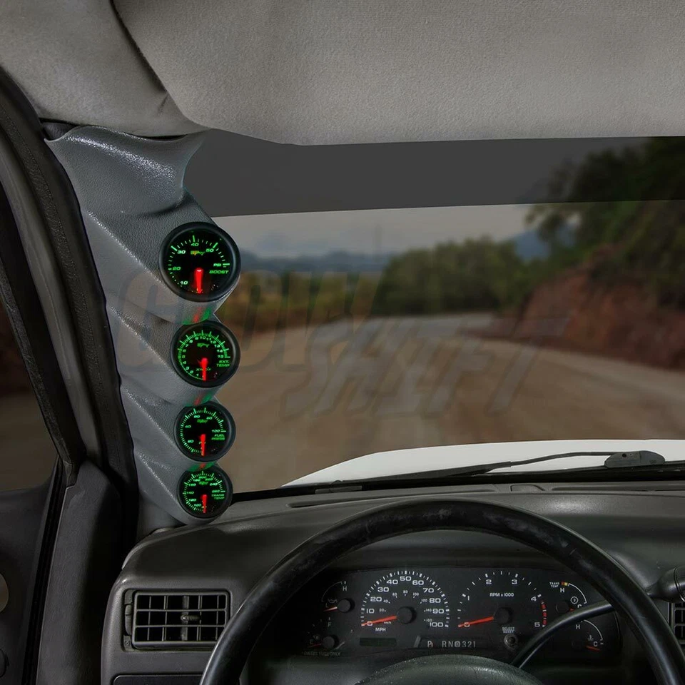 Juego GlowShift T7 4 Calibre Diesel + Cápsula Gris para 99-07 Ford Super Duty Powerstroke Foto 2 de 4