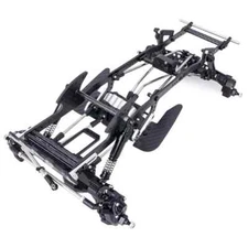 Carbon Fiber LCG Chassis Frame Rails Gearbox Set For 1/10 Axial SCX10 RC Crawler