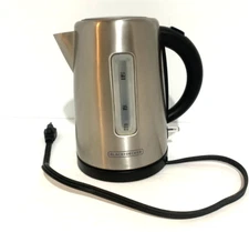 BLACK+DECKER Electric Stainless Kettle, KE2000SD, 1.7L Detachable Base Cord