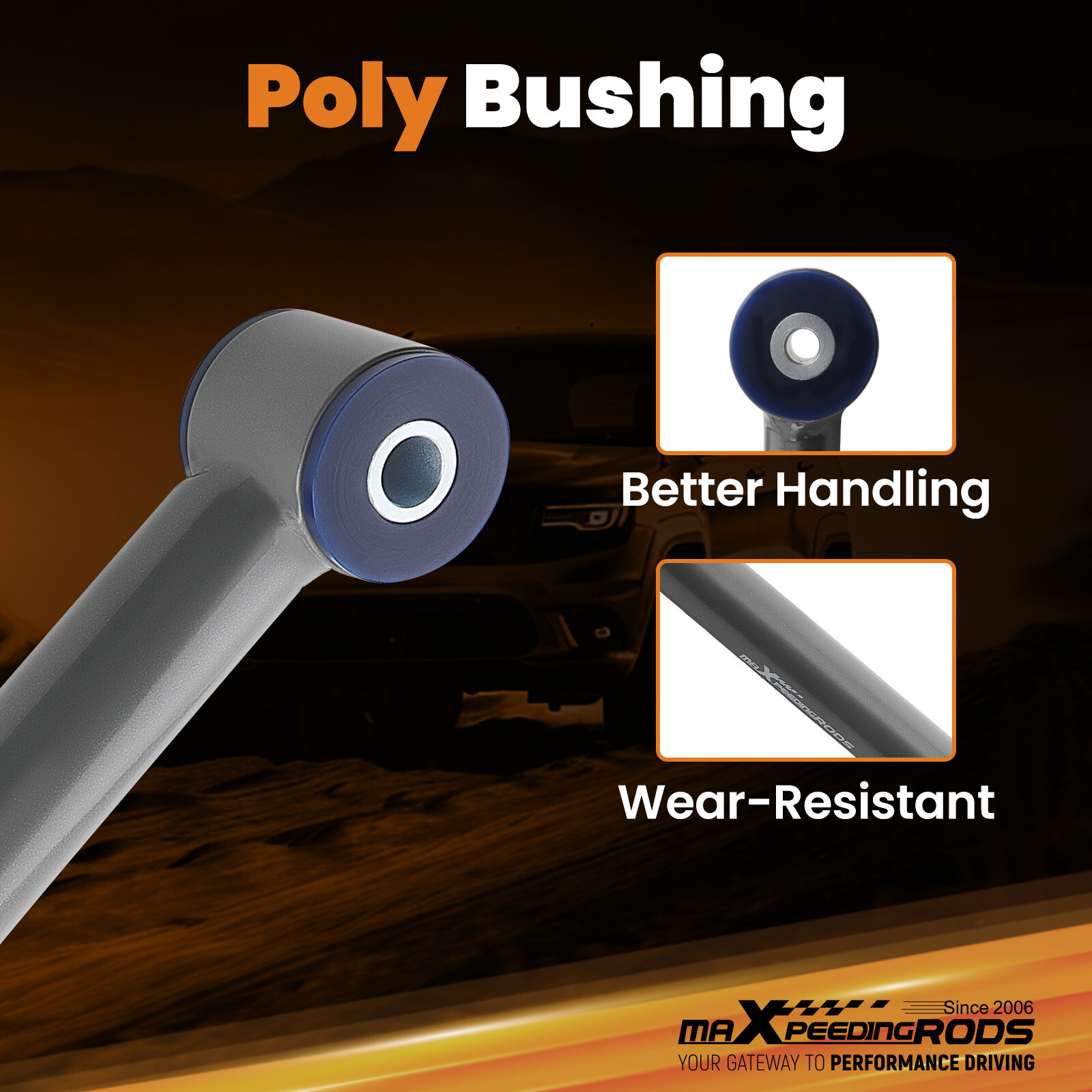 Front Upper & Lower Adjustable Control Arms For Jeep Wrangler JL Gladiator JT