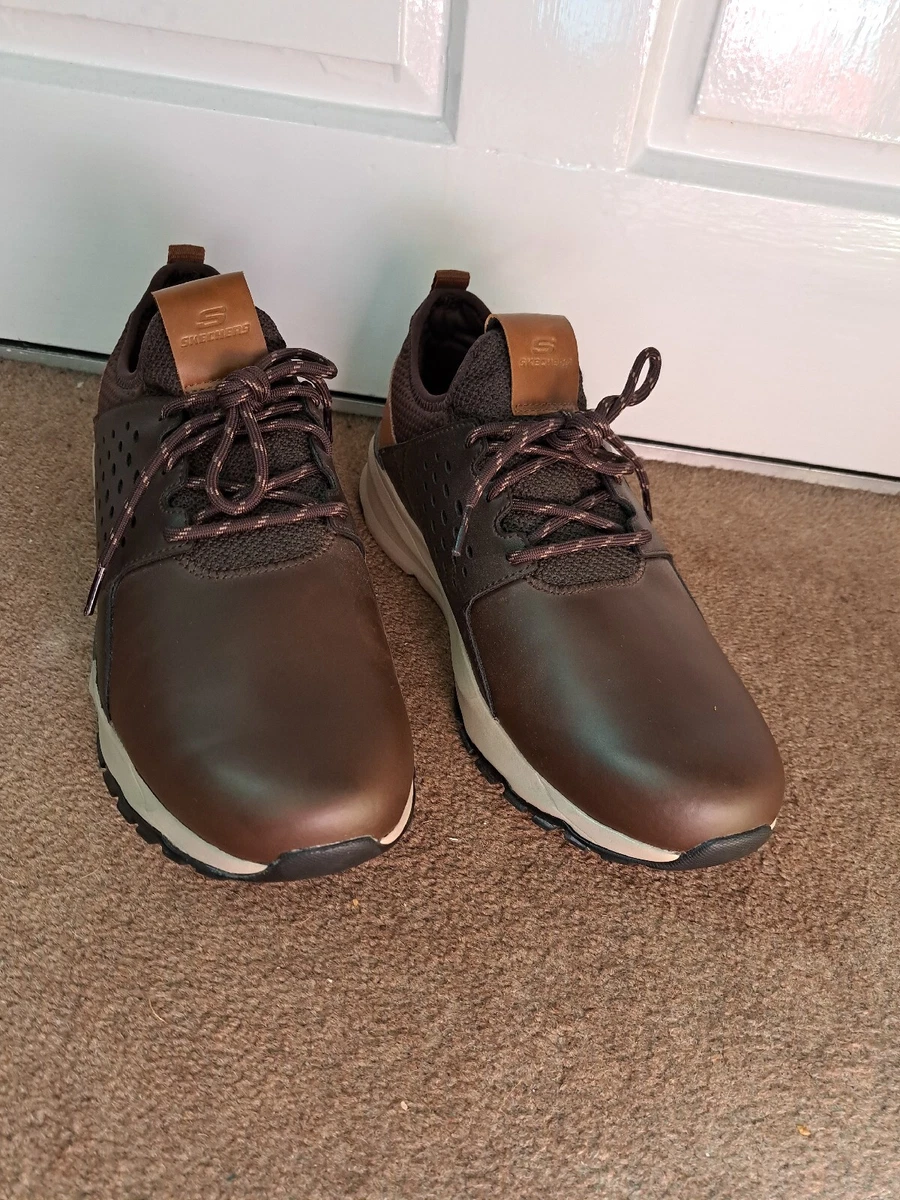 Skechers Men s Relven Hemson Shoe. UK 9 Chocolate Brown