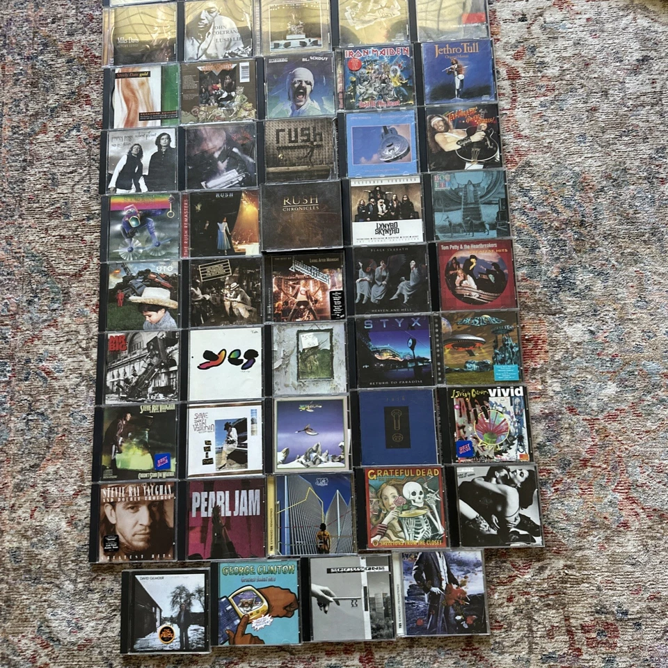 Lot Of 49 Classic Rock Jazz Rush Zeppelin Miles Davis Coltrane Look Free Ship Foto 2 de 4