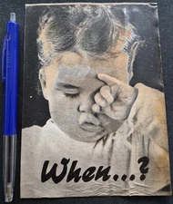 Original WW2 German American propaganda leaflet: 'When...? Daddy'