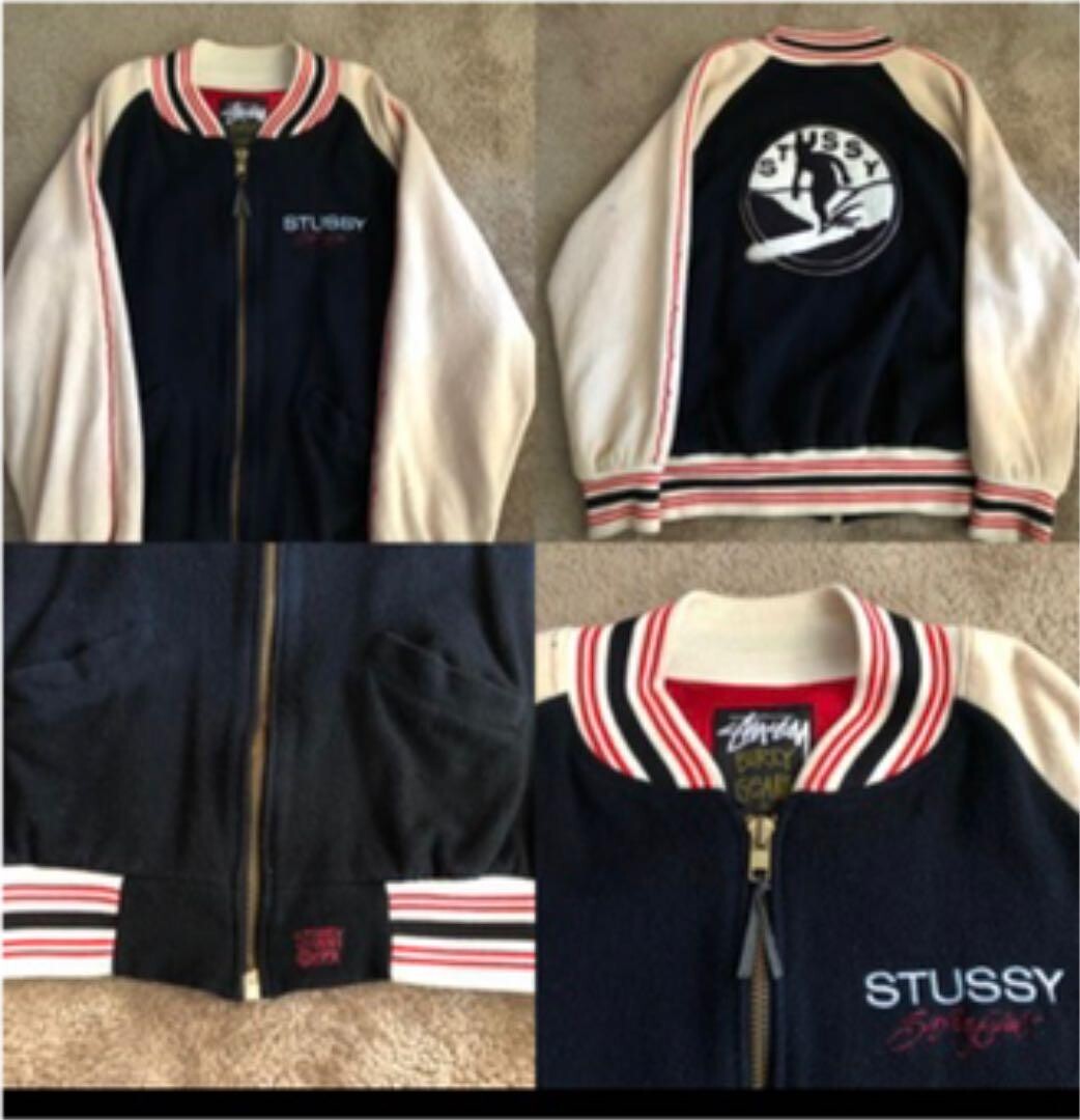 Old Stussy Surfing Stadium Jacket L(US M) 1991 Vintage Old Stussy Surfing Stadium Jacket L(US M) 1991 Vintage