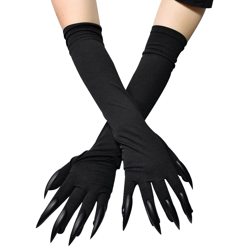 Halloween Black Costume Gloves