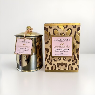 Glasshouse x Peter Alexander Candle Caramel Crunch 350g