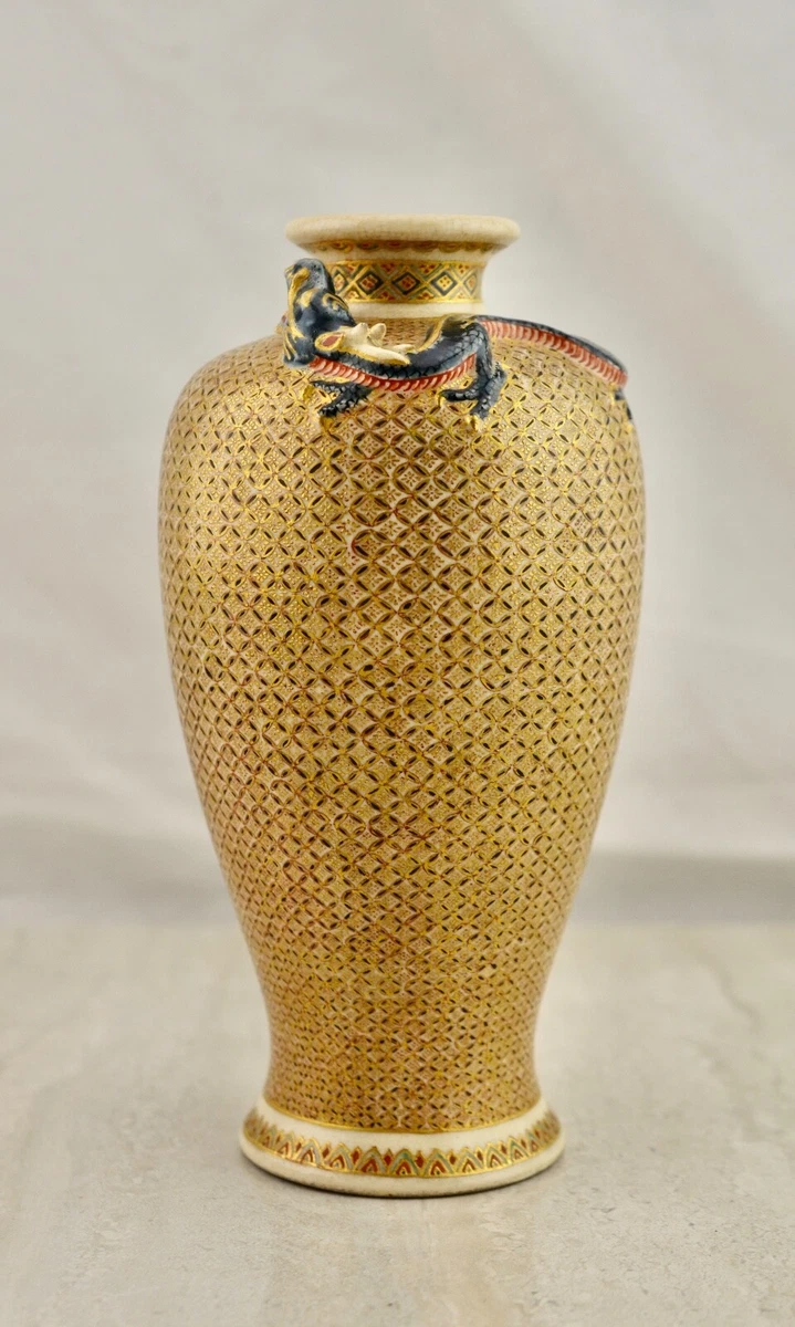 陶瓷蓝色1850-1899 年日本花瓶| eBay