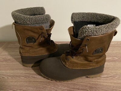 Sorel mens Brown winter Leather boots size 8 - Steel Shank  display picture 2