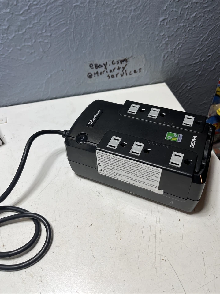 CyberPower CP350SLG 350VA 255W UPS System with 6 Outlets (NEEDS BATTERY) - Image 3 of 4