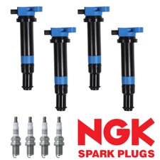 High Performance Ignition Coil & NGK Platinum Spark Plug for Kia Rio Rio5 UF499