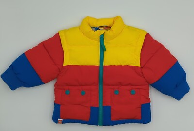 Lego Play Kids Puffer Winter Jacket /Vest in Toddler 12M Yellow Red Blue A10