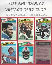 1977 TOPPS FOOTBALL 173 to 354 / SEE DROP DOWN MENU FOR CARD YOU WILL RECEIVE.