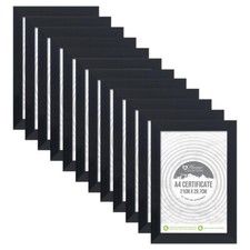 Black A4 Certificate Frames Glass Front Wall Mountable Picture Photo Frames Gift