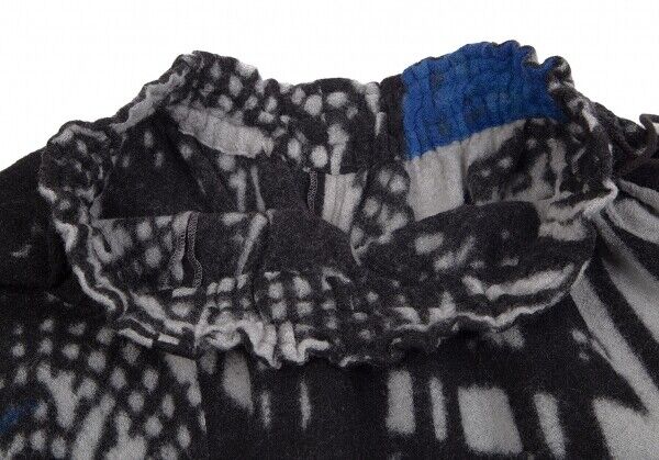 Y's Printed Wool Skirt Size 2(K-75562) - image 7