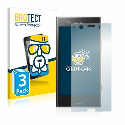 Sony Xperia XZ1 Compact , 3 x  BROTECT  AirGlass  Premium Glass Screen Protector