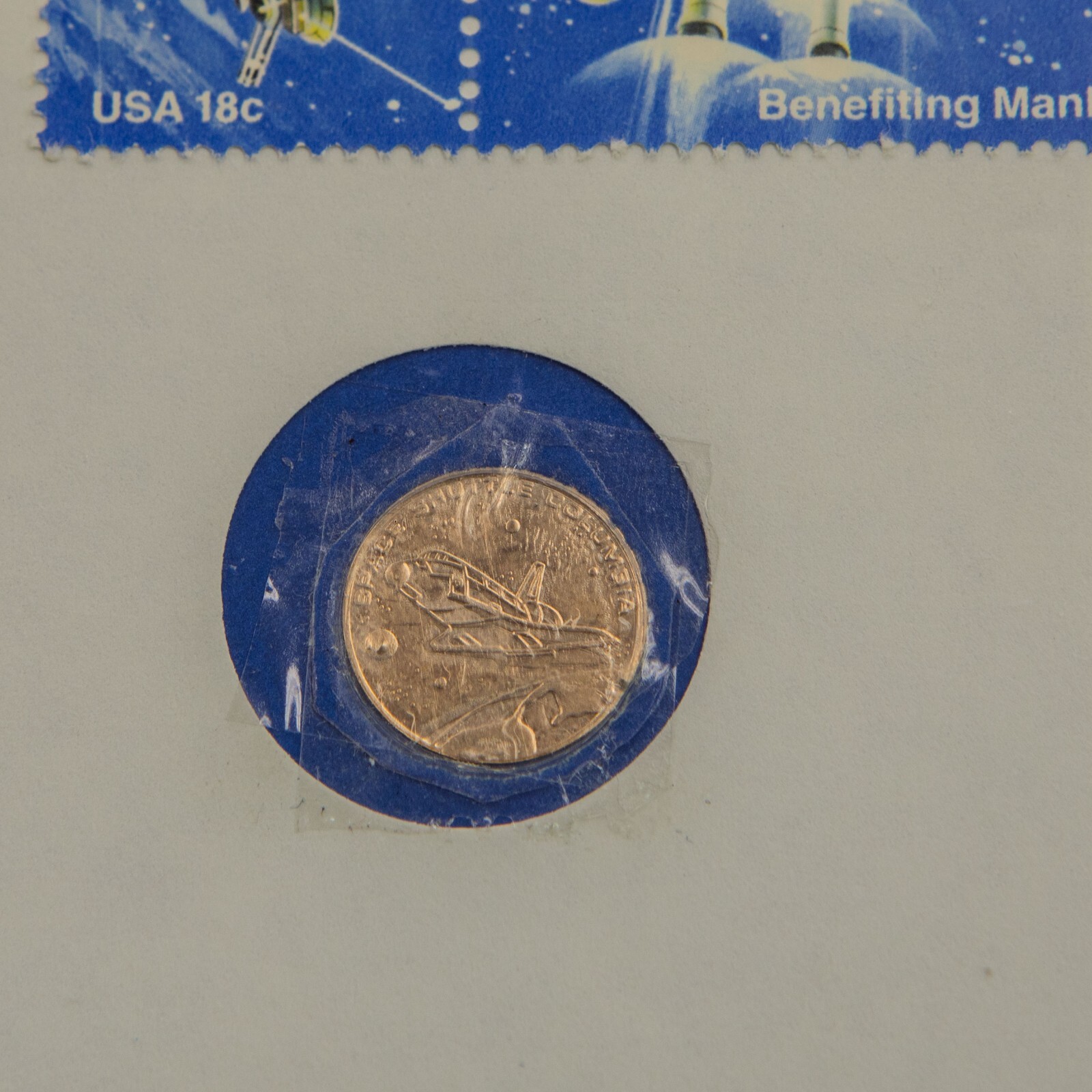 1981 OFFICIAL FIRST DAY OF ISSUE SPACE SHUTTLE 14kGOLD PIECE ...