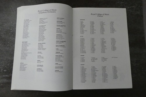 Royal College Of Music Charter Centenary Concert Programme 1983 Royal Family - Picture 10 of 21