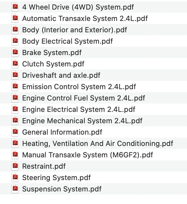 Kia Sorento 2015-2018 (UM)  manuale officina workshop manual on cd - Immagine 2 di 4