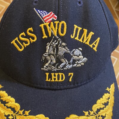 USS Iwo Jima LHD-7 Hat Adult Adjustable Cap United States Navy USN