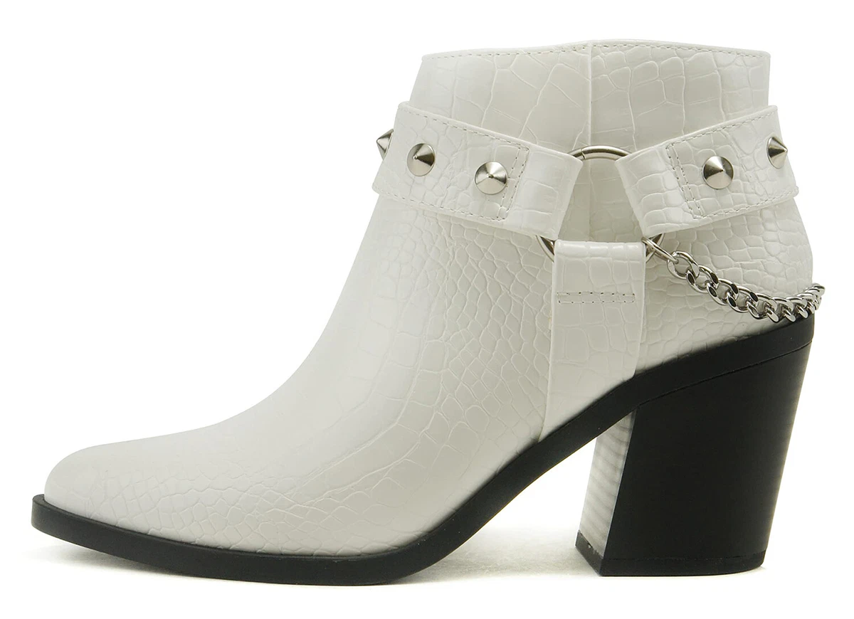 Ebay white hotsell ankle boots