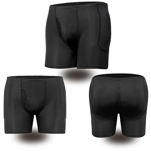 Herren gepolstert Body Shaper Höschen Po-Lifter Booty Hüftverstärker Bodyshort Unterwäsche - Bild 15 von 37
