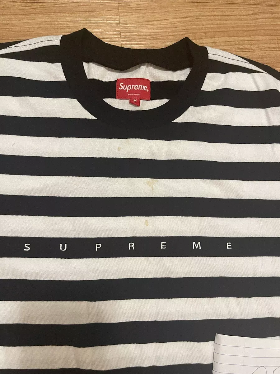 Supreme Striped T-shirt medium