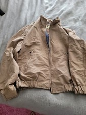 alessandro albanese tan Zipper Bomber Jacket Italy Medium